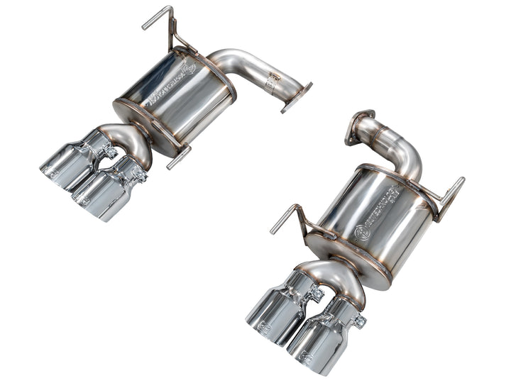 AWE Touring Edition Axleback Exhaust for VB Subaru WRX - Chrome Silver Tips