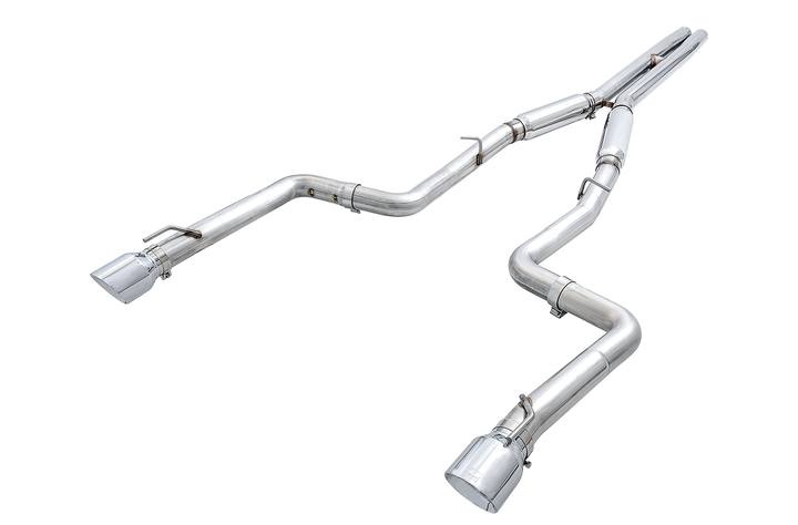 AWE Track Edition Exhaust for 15+ Charger 6.4 / 6.2 SC - Chrome Silver Tips