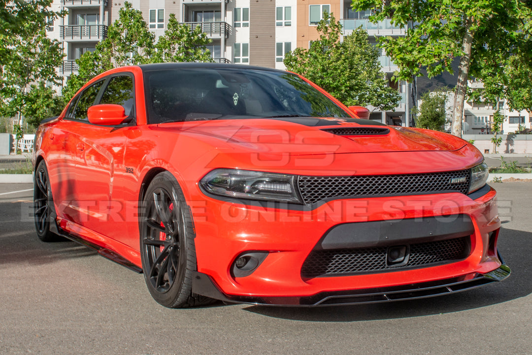 2015-Up Dodge Charger SRT Performance Front Splitter &amp; Rocker Panel