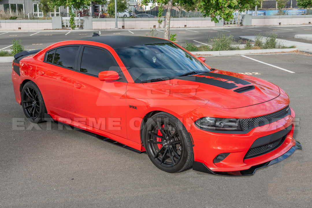 2015-Up Dodge Charger SRT Performance Front Splitter &amp; Rocker Panel