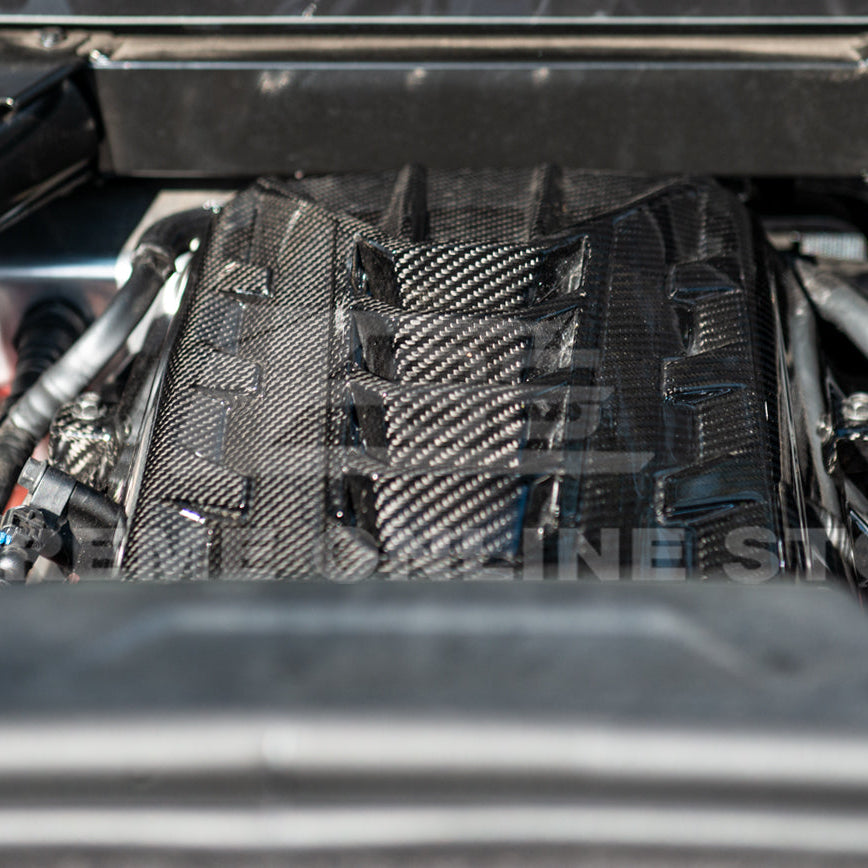 2020-Up Corvette C8 DRY CARBON FIBER LT2 Rear Engine Cover
