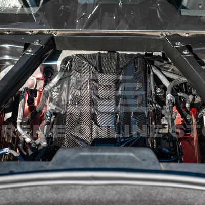 2020-Up Corvette C8 DRY CARBON FIBER LT2 Rear Engine Cover