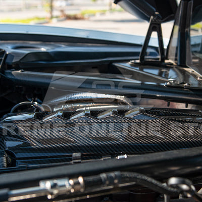 2020-Up Corvette C8 DRY CARBON FIBER LT2 Rear Engine Cover
