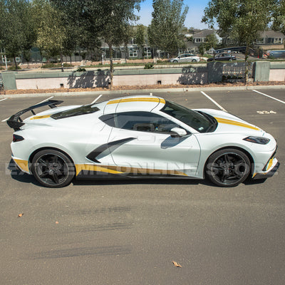 Corvette C8 5VM Front Splitter (2-Piece Version) & Side Skirts