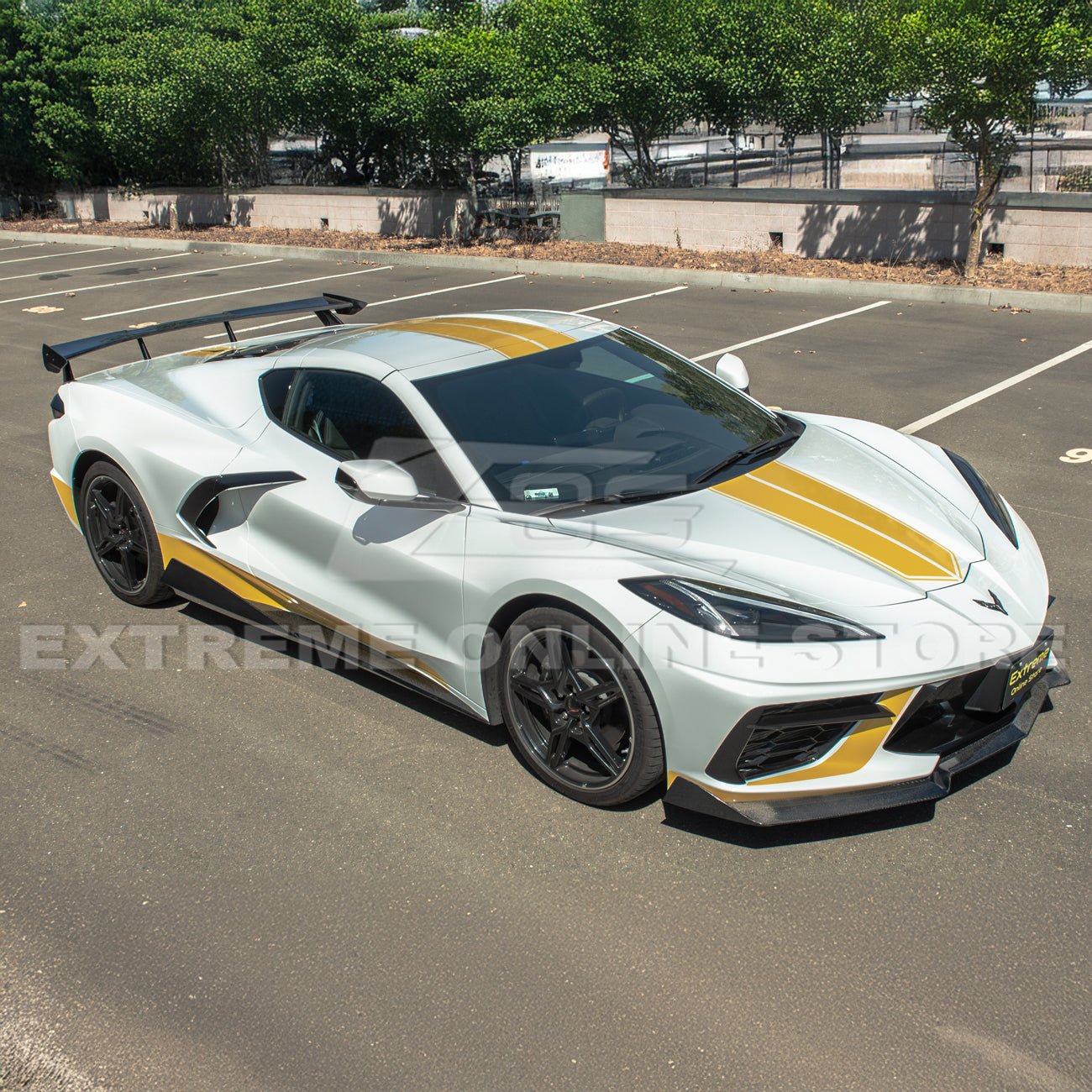 Corvette C8 5VM Front Splitter (2-Piece Version) & Side Skirts