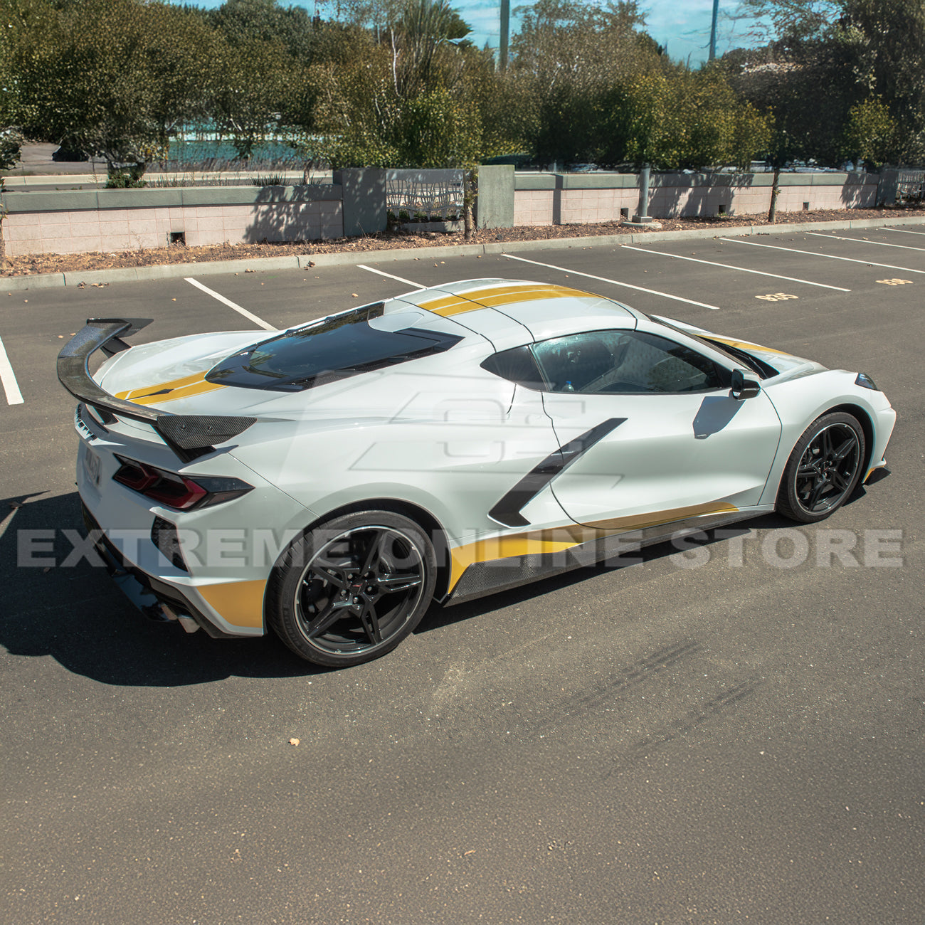 Corvette C8 5VM Front Splitter (2-Piece Version) & Side Skirts