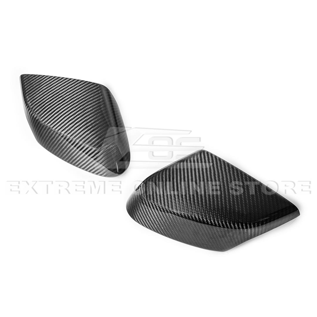 Corvette C8 DRY CARBON FIBER Upper Mirror Covers