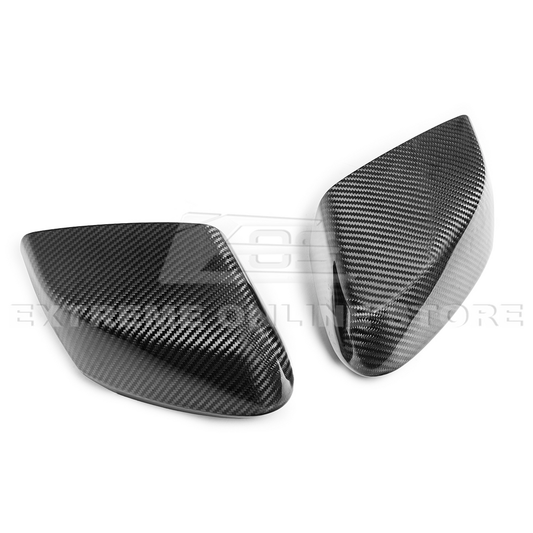 Corvette C8 DRY CARBON FIBER Upper Mirror Covers