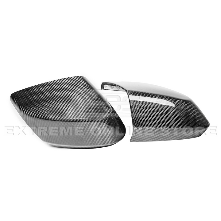 Corvette C8 DRY CARBON FIBER Upper Mirror Covers