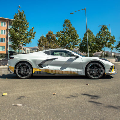 Corvette C8 5VM Front Splitter (2-Piece Version) & Side Skirts