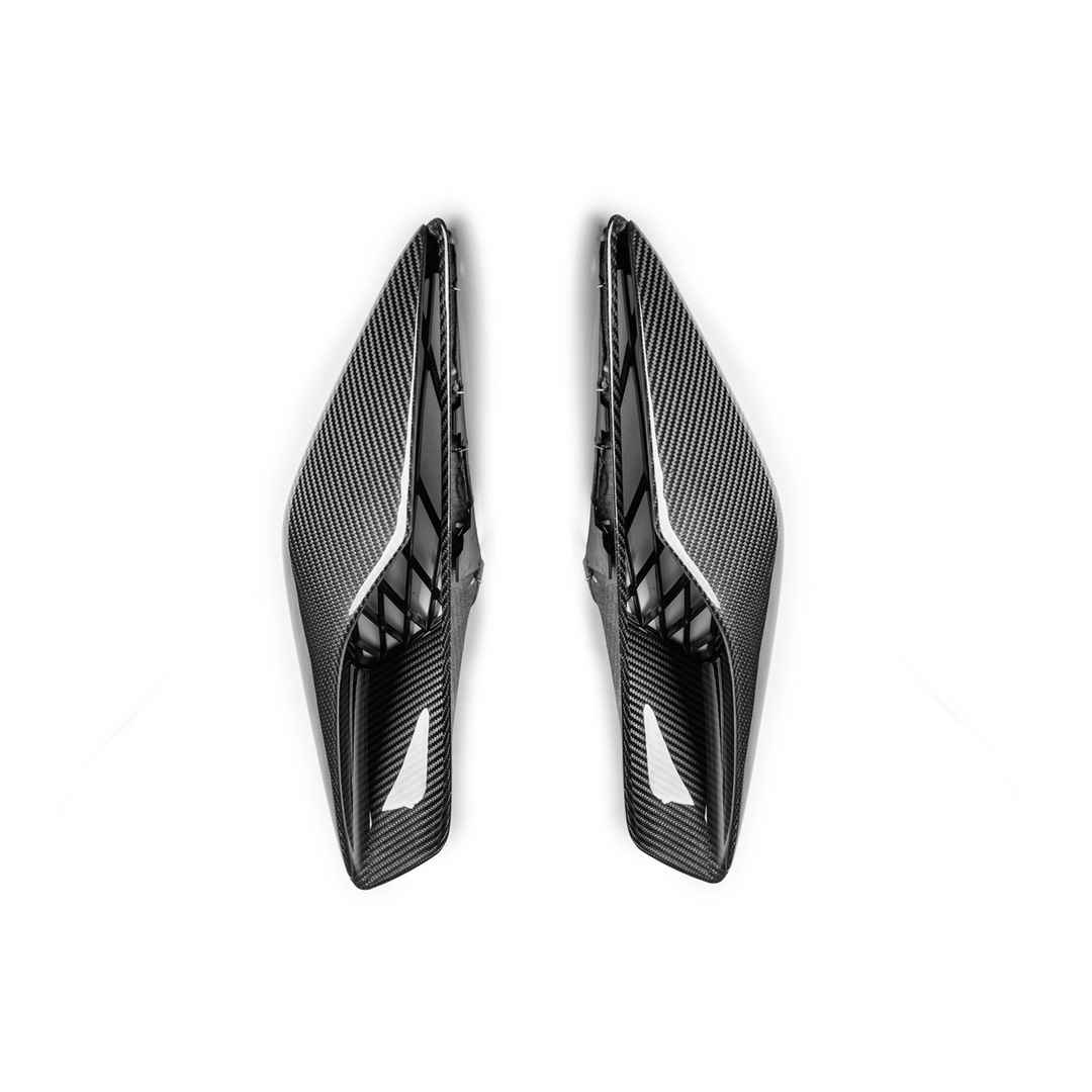 Corvette C7 DRY CARBON FIBER Rear Quarter Intake Vents