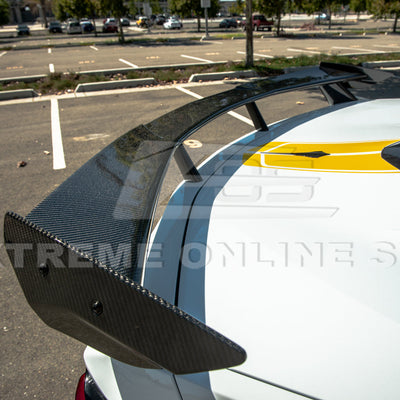 2020-Up Corvette C8 GM Factory Style DRY CARBON FIBER Rear Spoiler Side Winglets