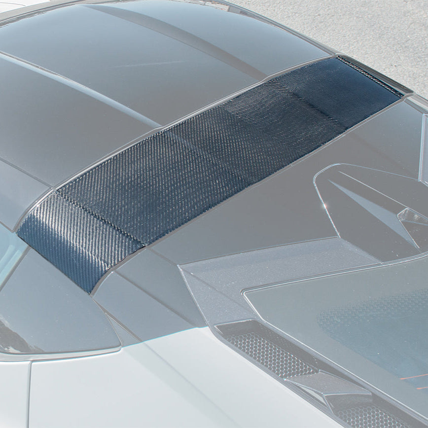 Chevrolet Corvette C8 DRY CARBON FIBER Top Roof Pillar Bow