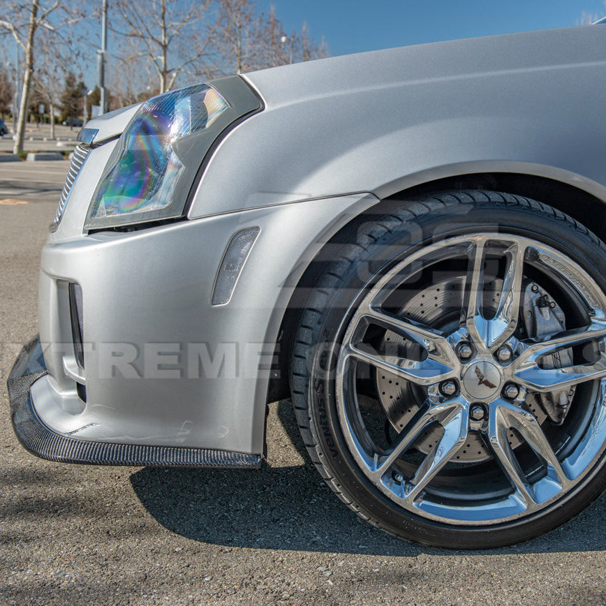2003-08 Cadillac CTS-V | CARBON FIBER Package Front Bumper Lower Lip Splitter