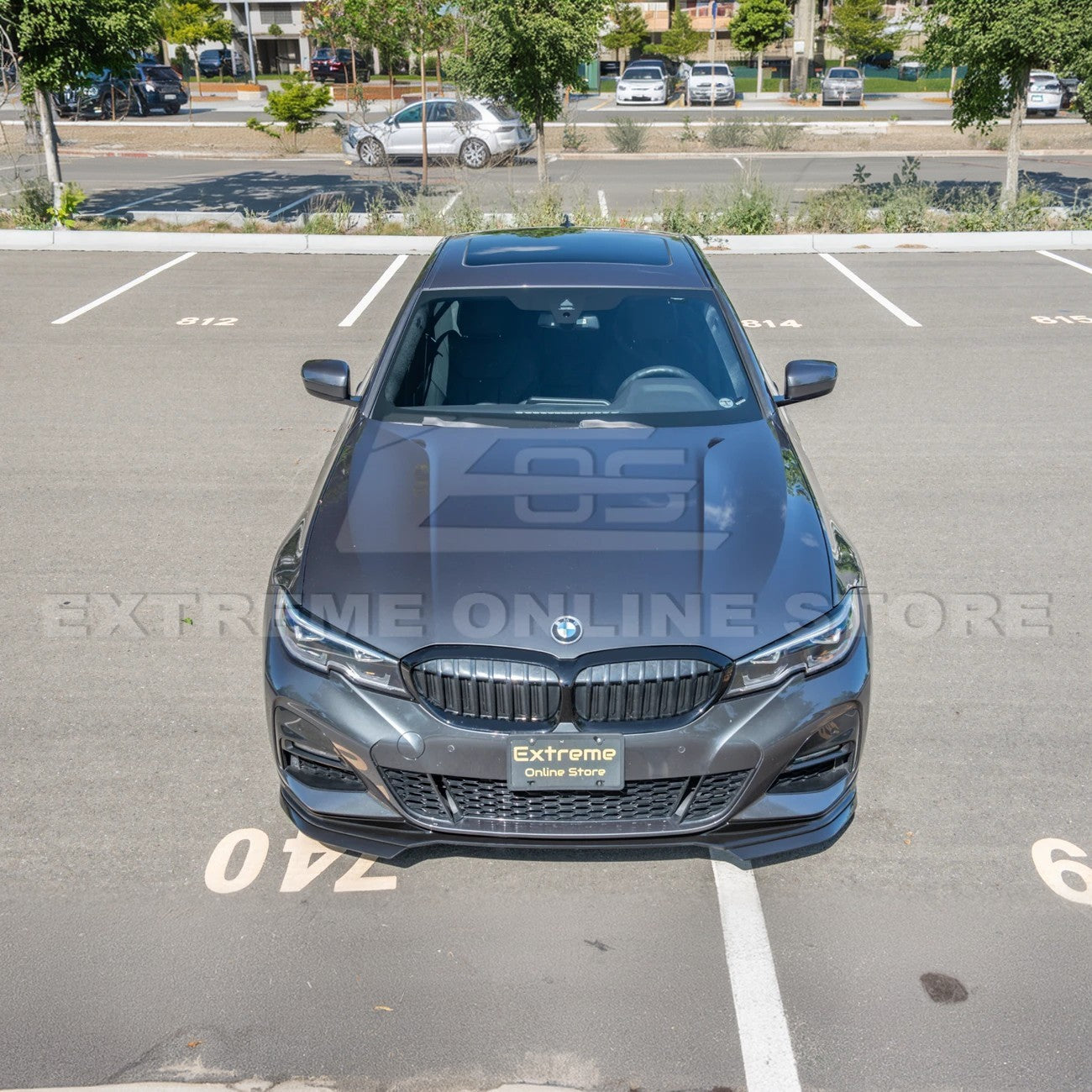 2019-Up BMW G20 G28 3-Series M-Sport Front Lip Side Skirts & Rear Spoiler