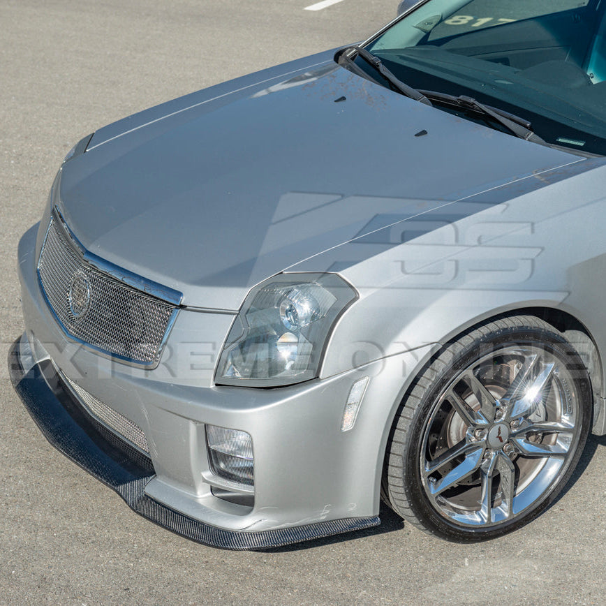 2003-08 Cadillac CTS-V | CARBON FIBER Package Front Bumper Lower Lip Splitter