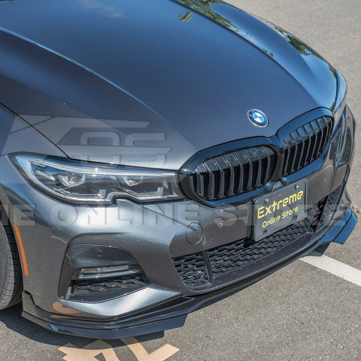 2019-Up BMW G20 M-Sport Front Lip Splitter &amp; Side Skirt Pair