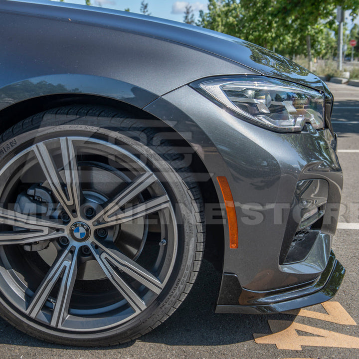 2019-Up BMW G20 M-Sport Front Lip Splitter &amp; Side Skirt Pair