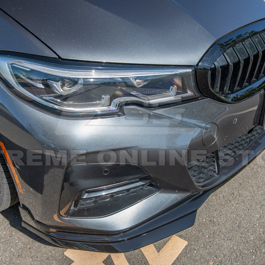 2019-Up BMW G20 M-Sport Front Lip Splitter &amp; Side Skirt Pair