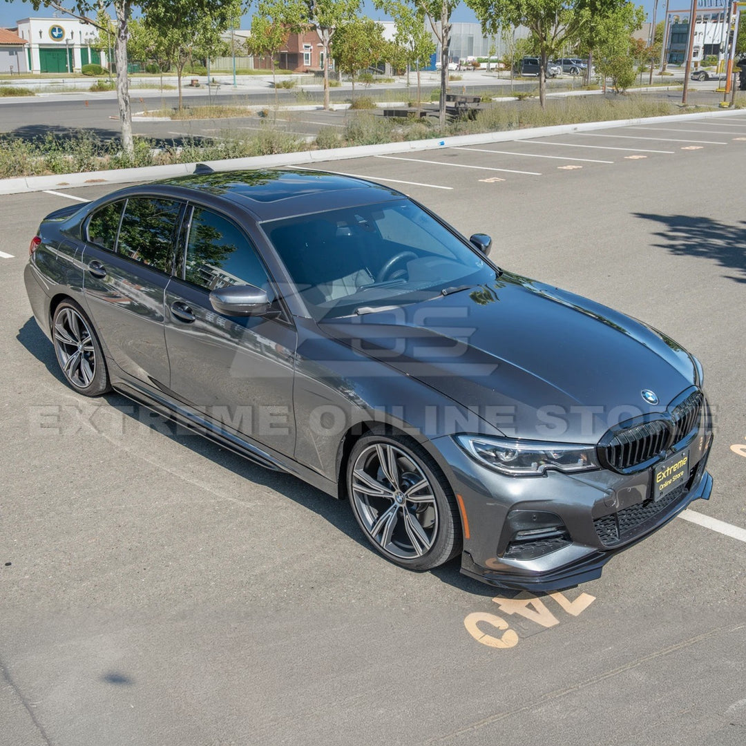 2019-Up BMW G20 M-Sport Front Lip Splitter &amp; Side Skirt Pair