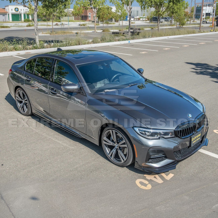 2019-Up BMW G20 M-Sport Front Lip Splitter &amp; Side Skirt Pair