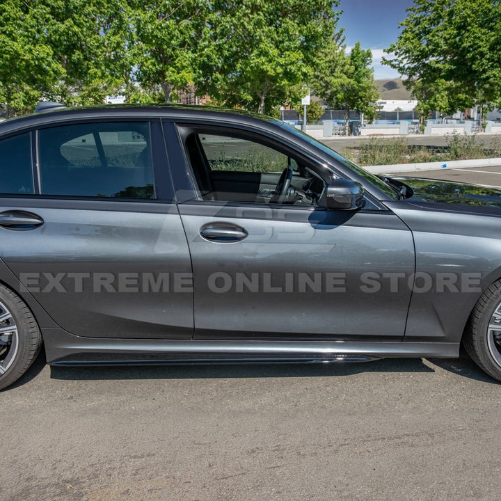 2019-Up BMW G20 M-Sport Front Lip Splitter &amp; Side Skirt Pair