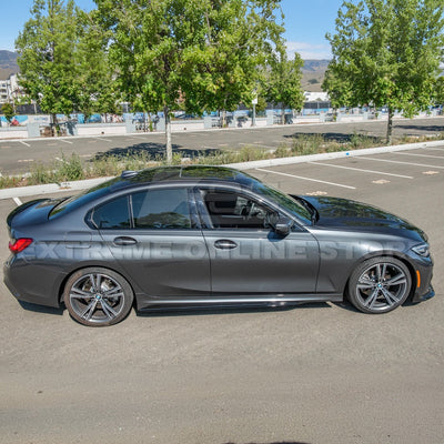 2019-Up BMW G20 G28 3-Series M-Sport Front Lip Side Skirts & Rear Spoiler