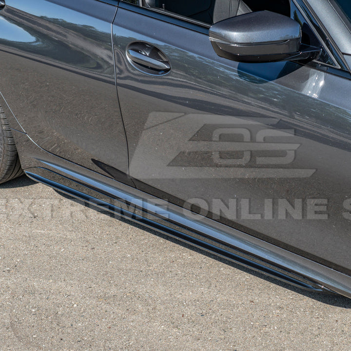 2019-Up BMW G20 M-Sport Front Lip Splitter &amp; Side Skirt Pair