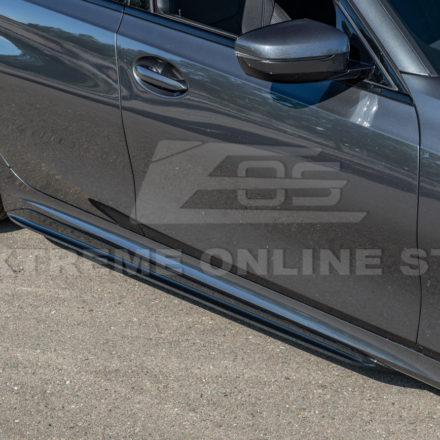 2019-Up BMW G20 G28 3-Series M-Sport Front Lip Side Skirts & Rear Spoiler