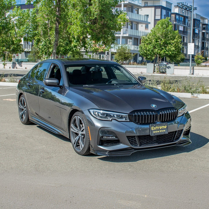 2019-Up BMW G20 M-Sport Front Lip Splitter &amp; Side Skirt Pair