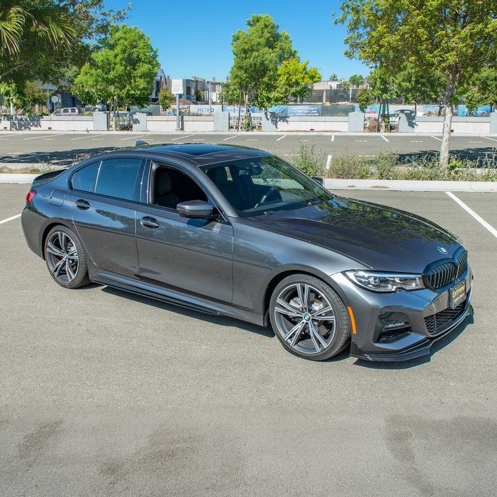 2019-Up BMW G20 G28 3-Series M-Sport Front Lip Side Skirts &amp; Rear Spoiler