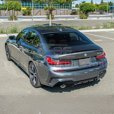 2019-Up BMW G20 G28 3-Series M-Sport Front Lip Side Skirts & Rear Spoiler