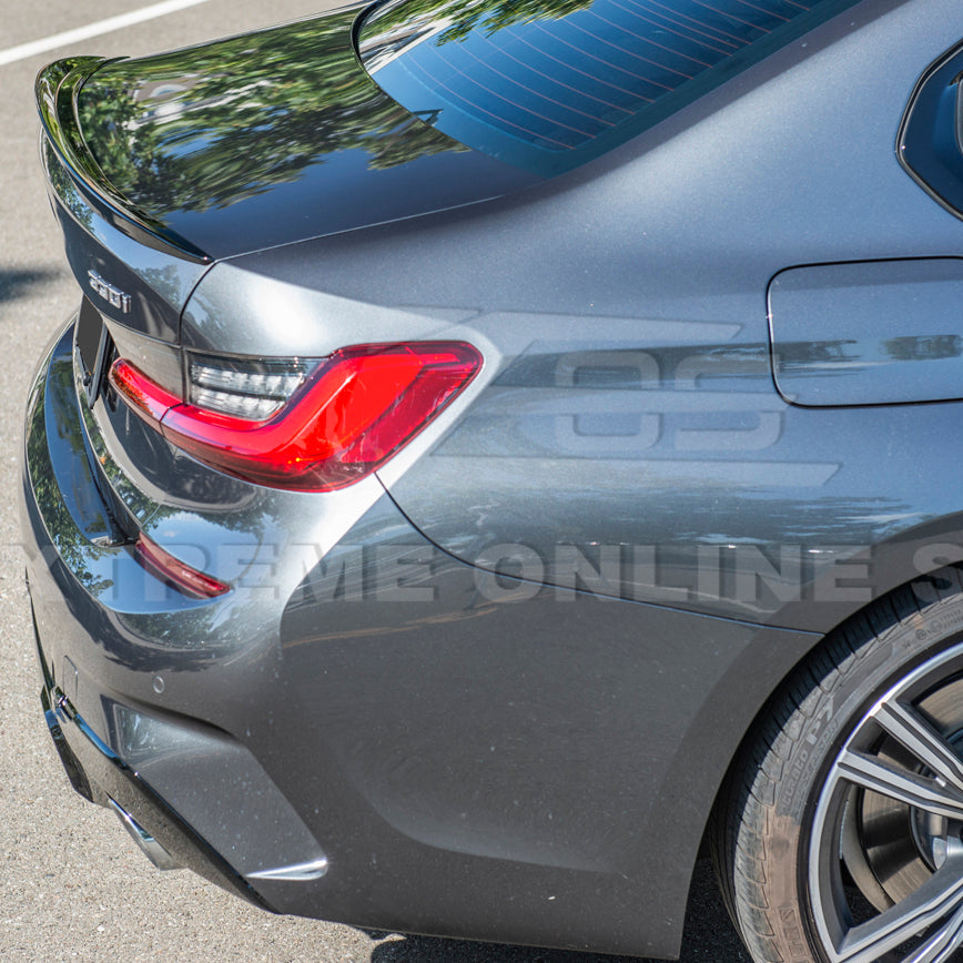 2019-Up BMW G20 G28 3-Series M-Sport Front Lip Side Skirts & Rear Spoiler