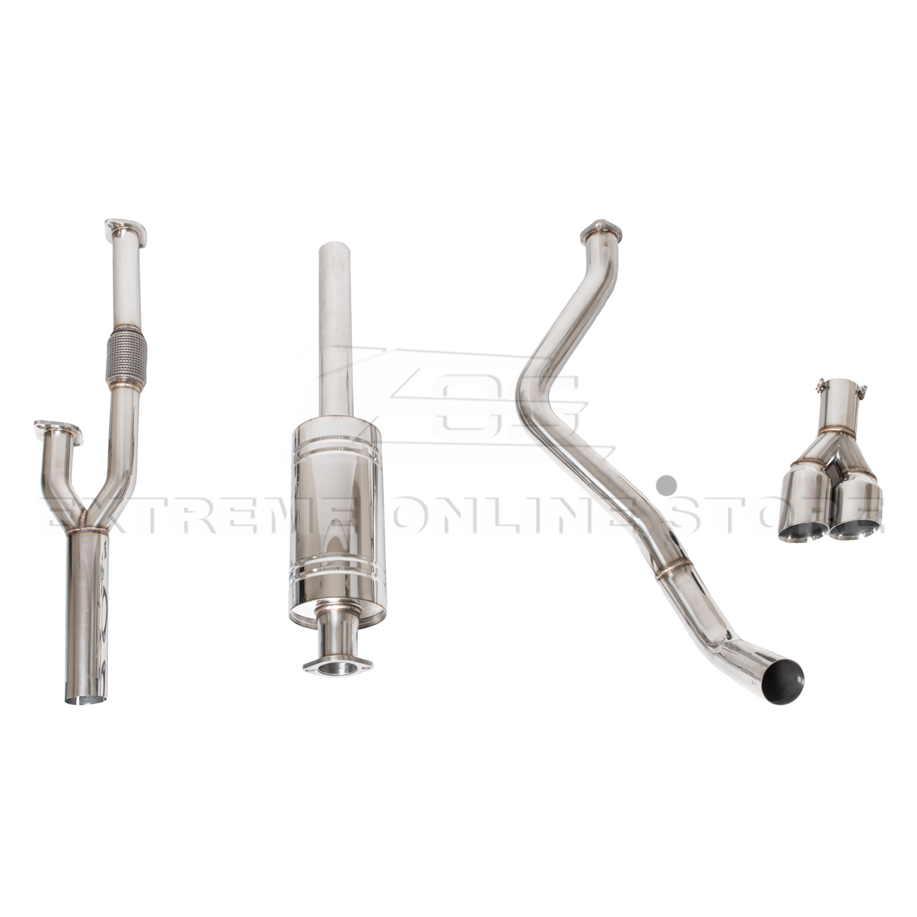 2016-21 Toyota Tundra Slant-Cut Cat-Back Exhaust System