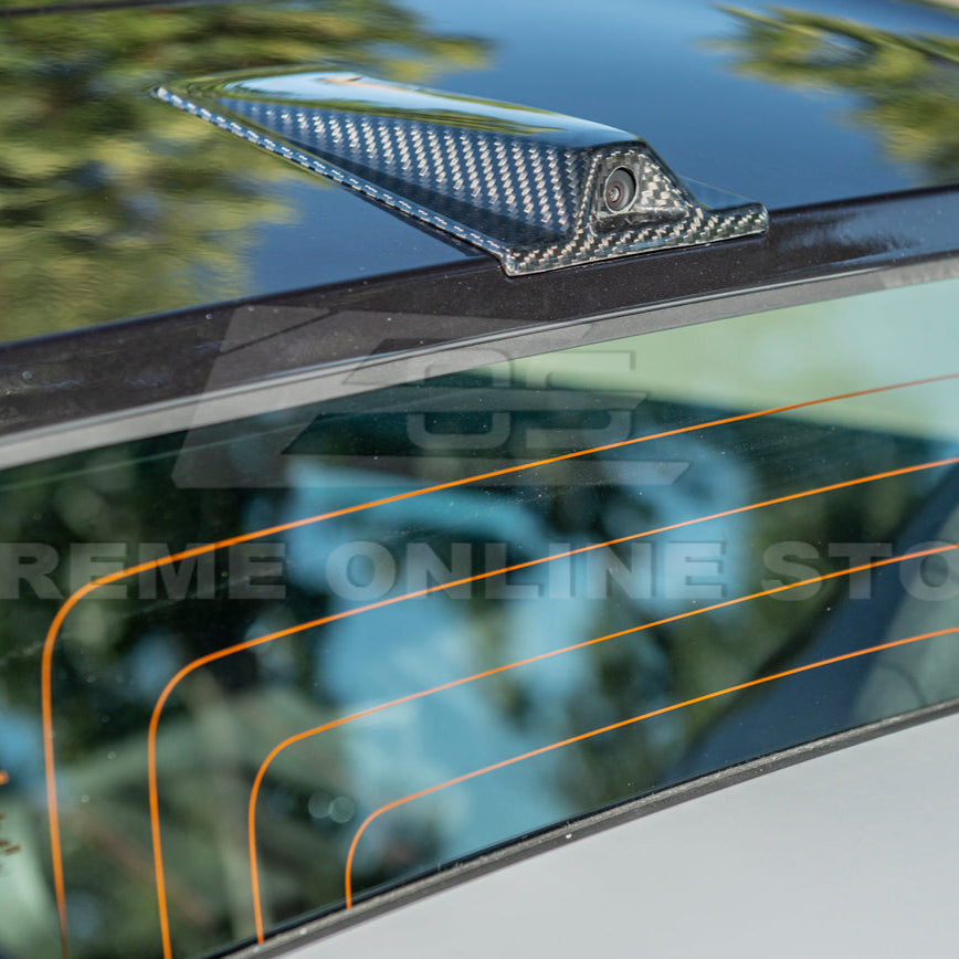 Corvette C8 Convertible DRY CARBON FIBER Rear Decklid Camera Cover