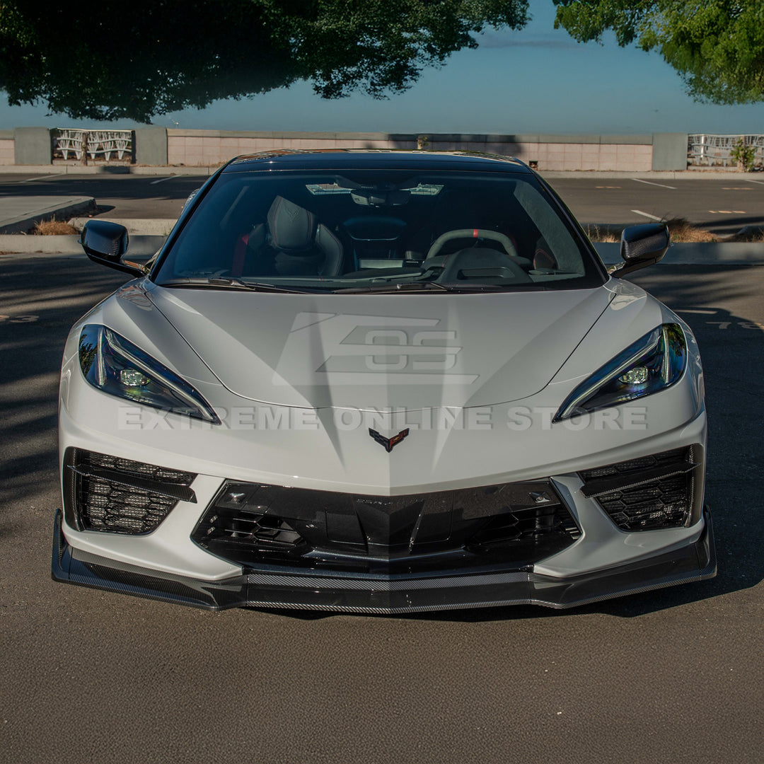Corvette C8 Stingray Front Splitter [5-Piece Extended Version]