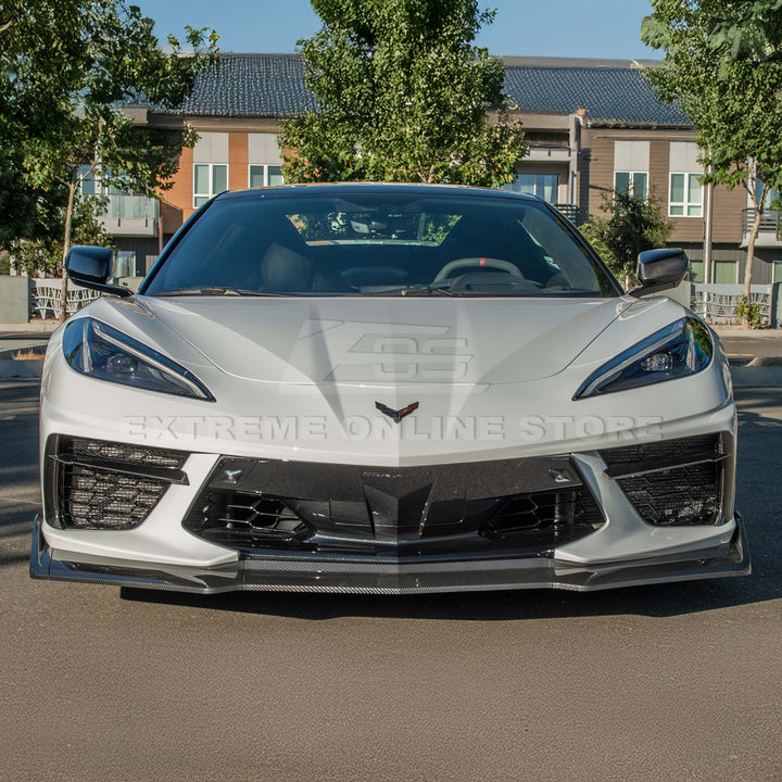 Corvette C8 Stingray Front Splitter [5-Piece Extended Version]