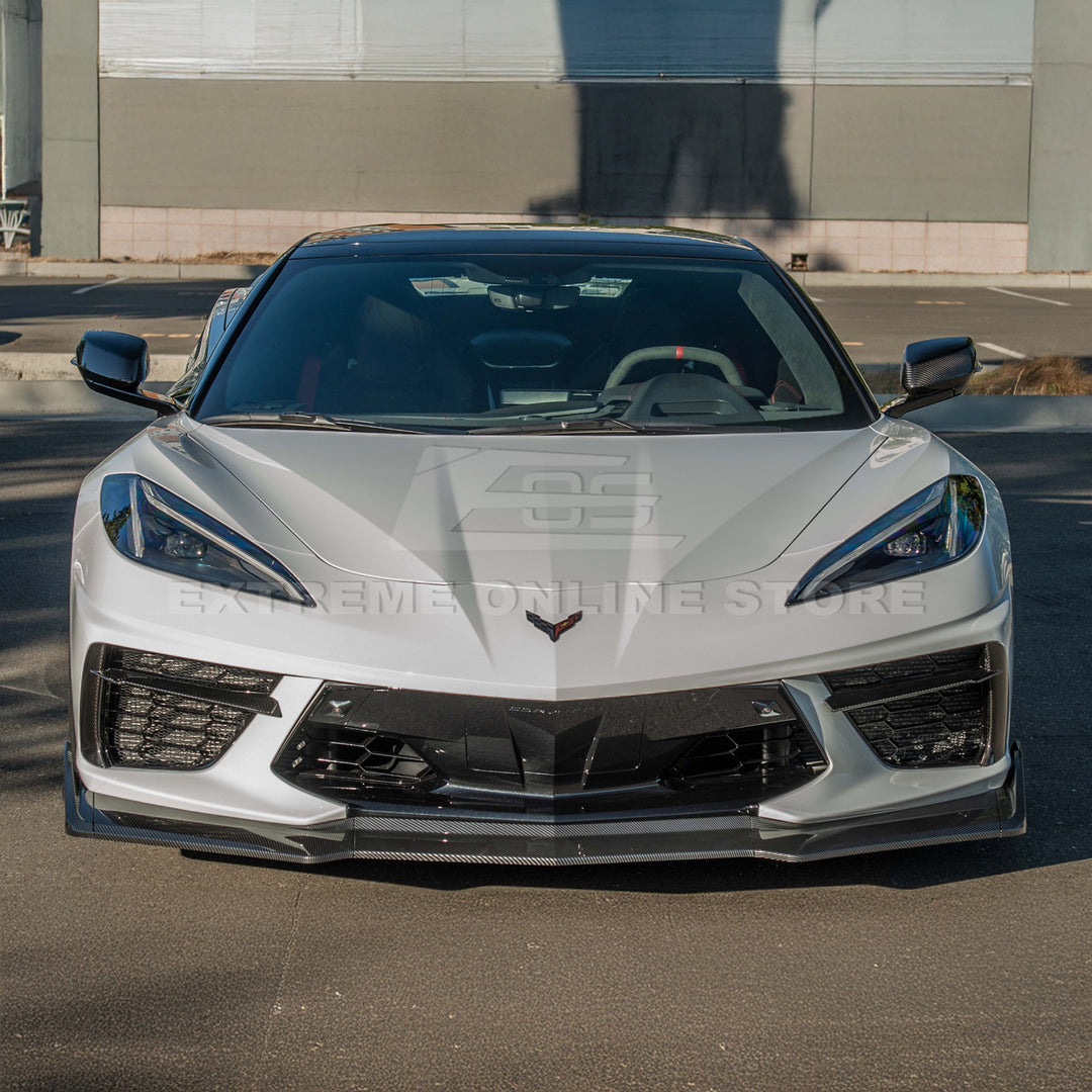 Corvette C8 Stingray Front Splitter [5-Piece Extended Version]