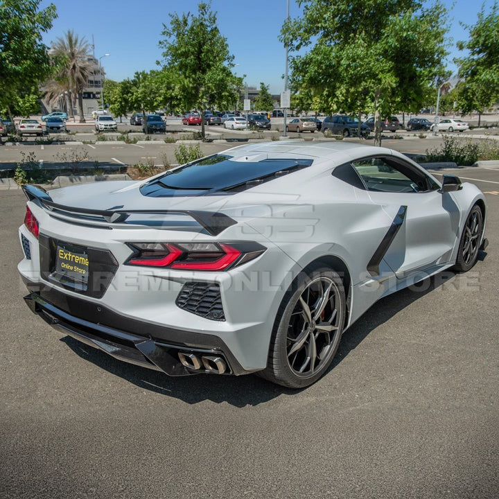 Corvette C8 DRY CARBON FIBER License Plate Backing