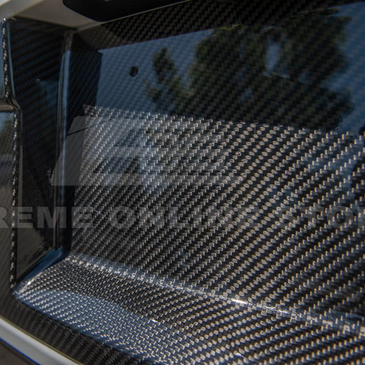 Corvette C8 DRY CARBON FIBER License Plate Backing