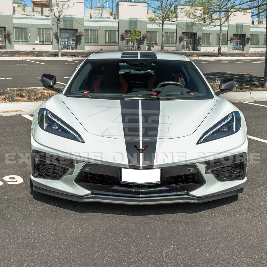 Corvette C8 DRY CARBON FIBER Upper Mirror Covers