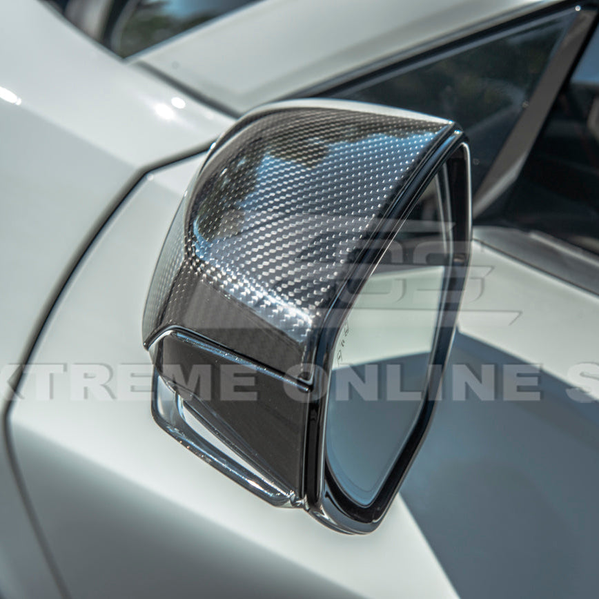 Corvette C8 DRY CARBON FIBER Upper Mirror Covers
