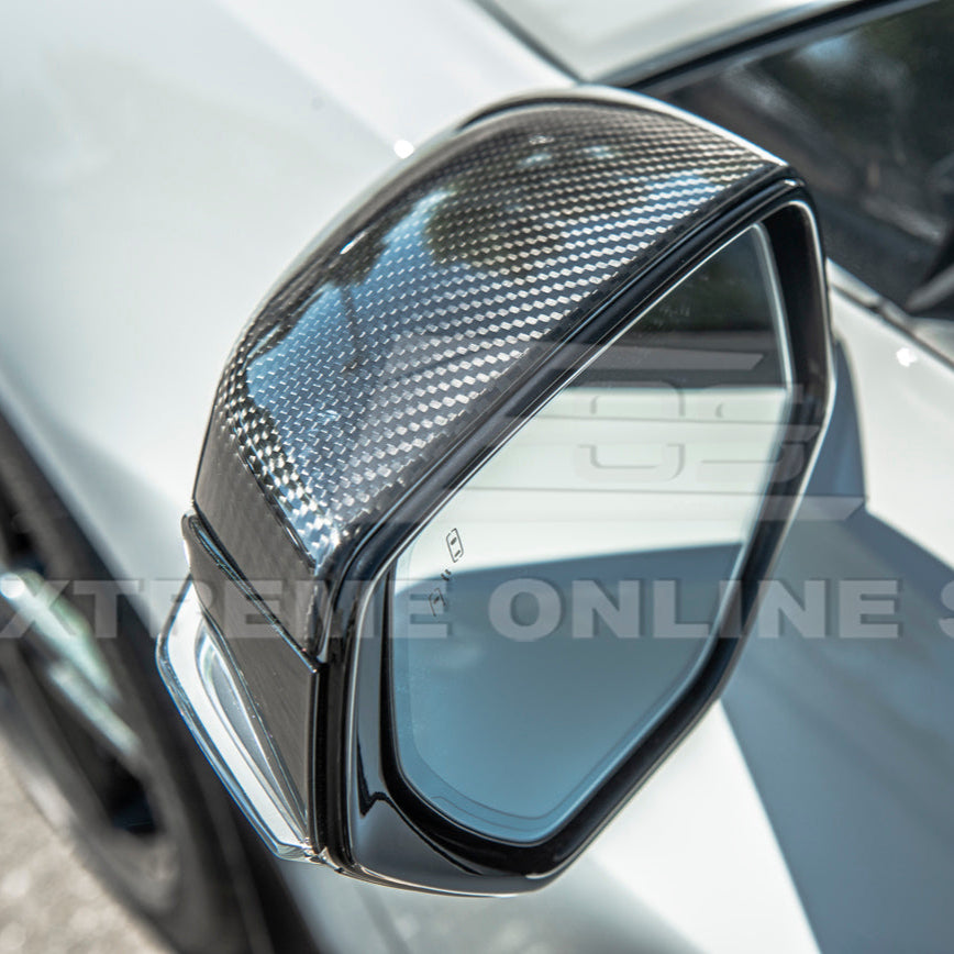 Corvette C8 DRY CARBON FIBER Upper Mirror Covers