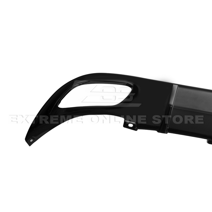 Dodge Charger Base SRT Style Rear Bumper Dual Exhaust Diffuser