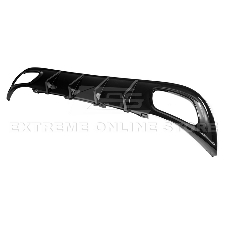 Dodge Charger Base SRT Style Rear Bumper Dual Exhaust Diffuser