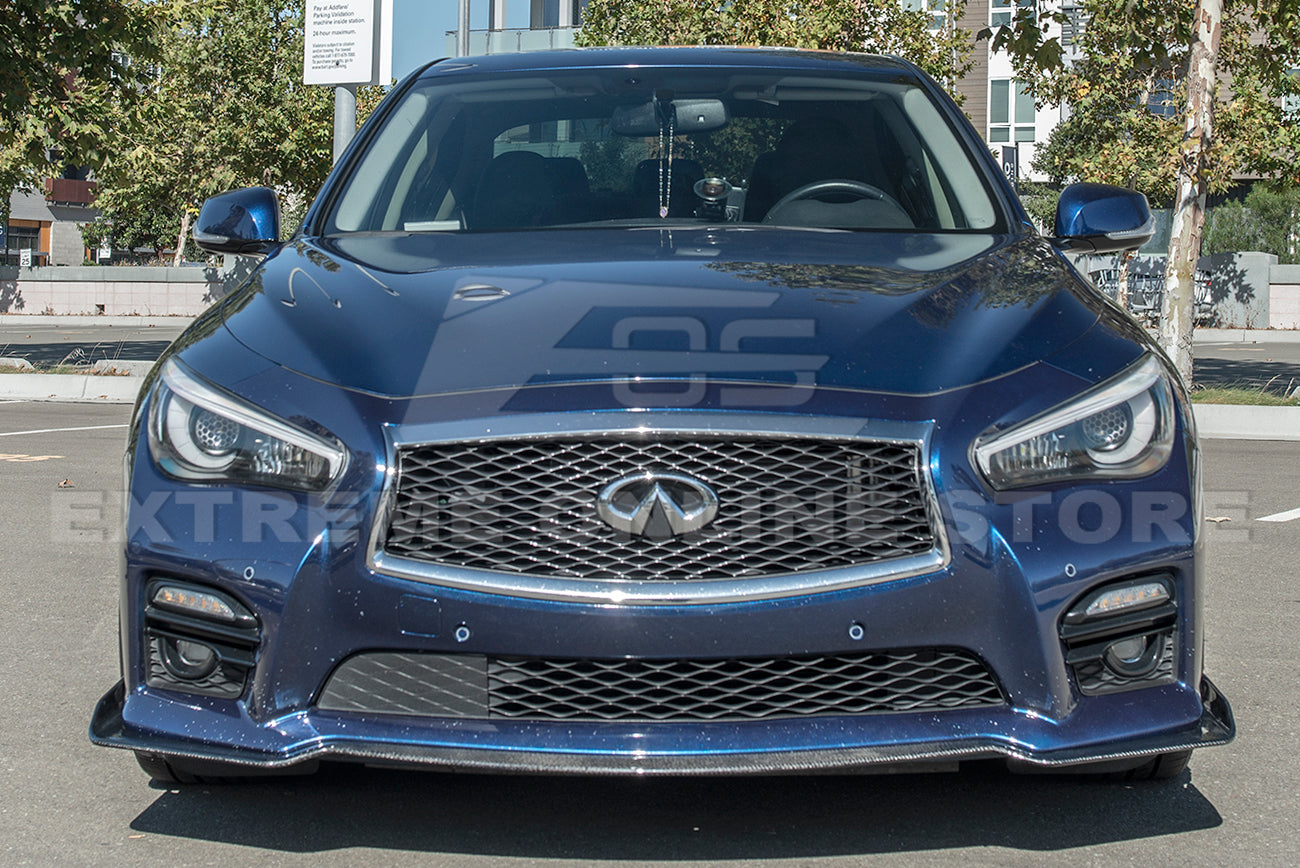 2014-17 Infiniti Q50 Sport Carbon Fiber Front Bumper Lip Splitter