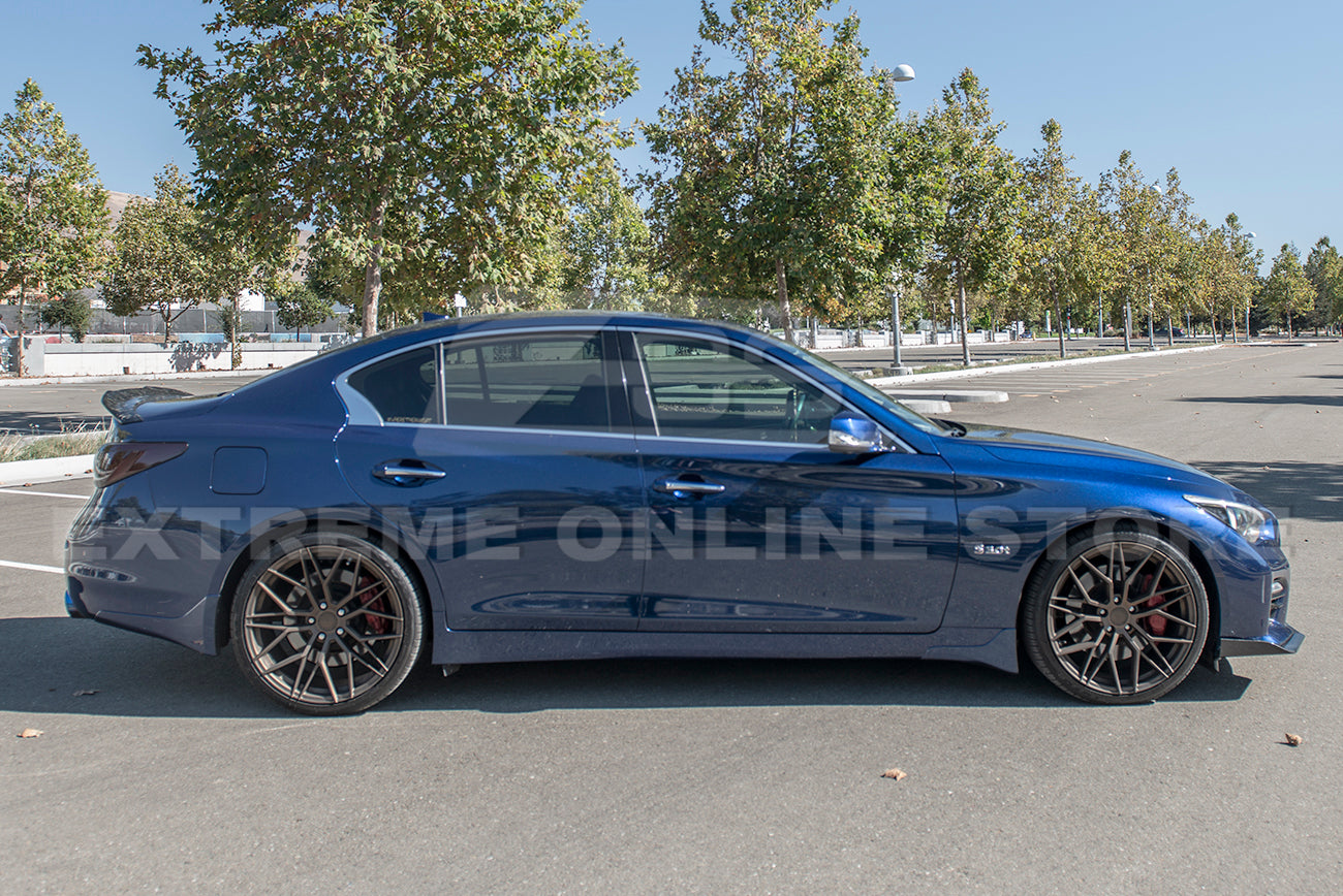 2014-17 Infiniti Q50 Sport Carbon Fiber Front Bumper Lip Splitter