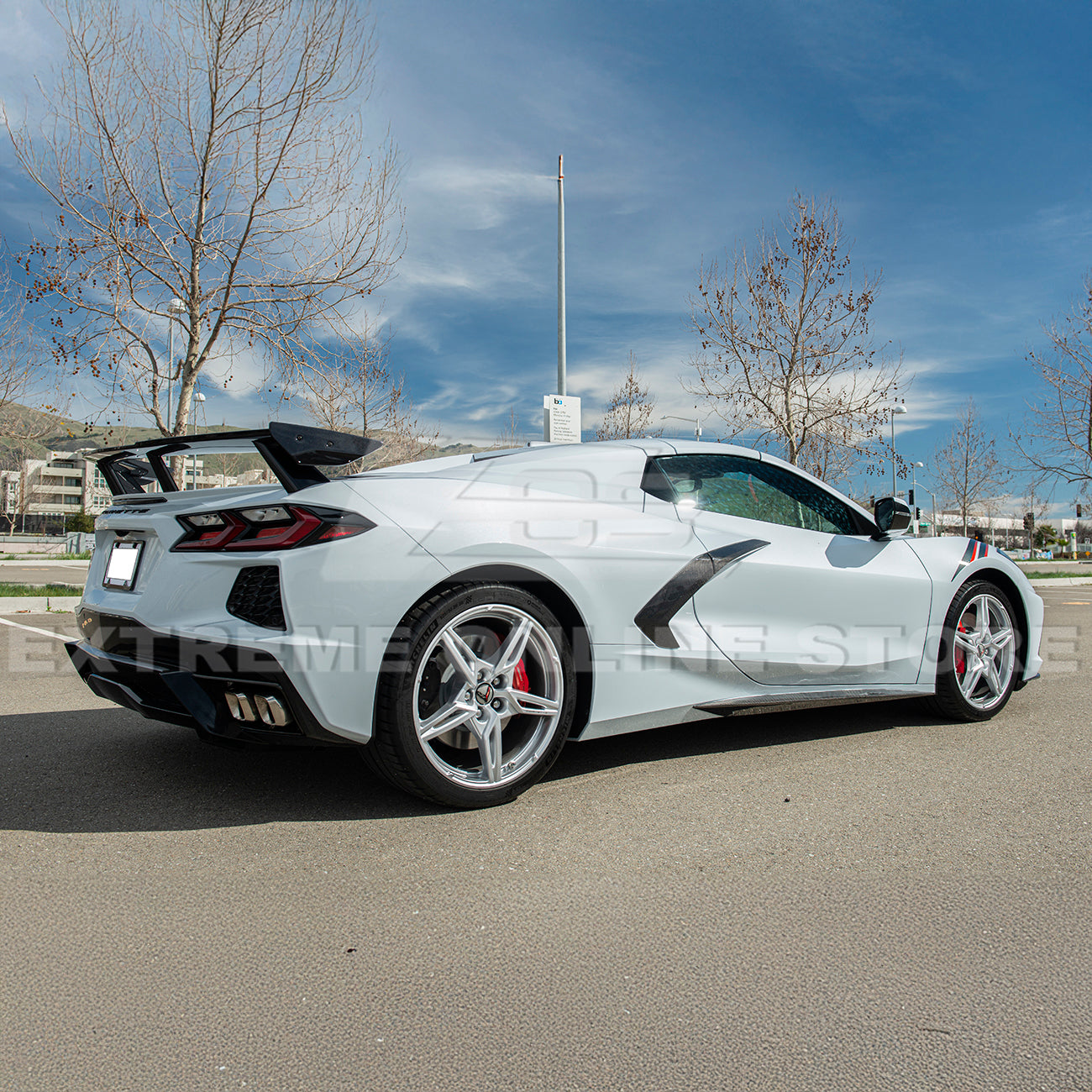 2020-Up Chevrolet Corvette C8 Rear Trunk Spoiler High Wing – Extreme ...