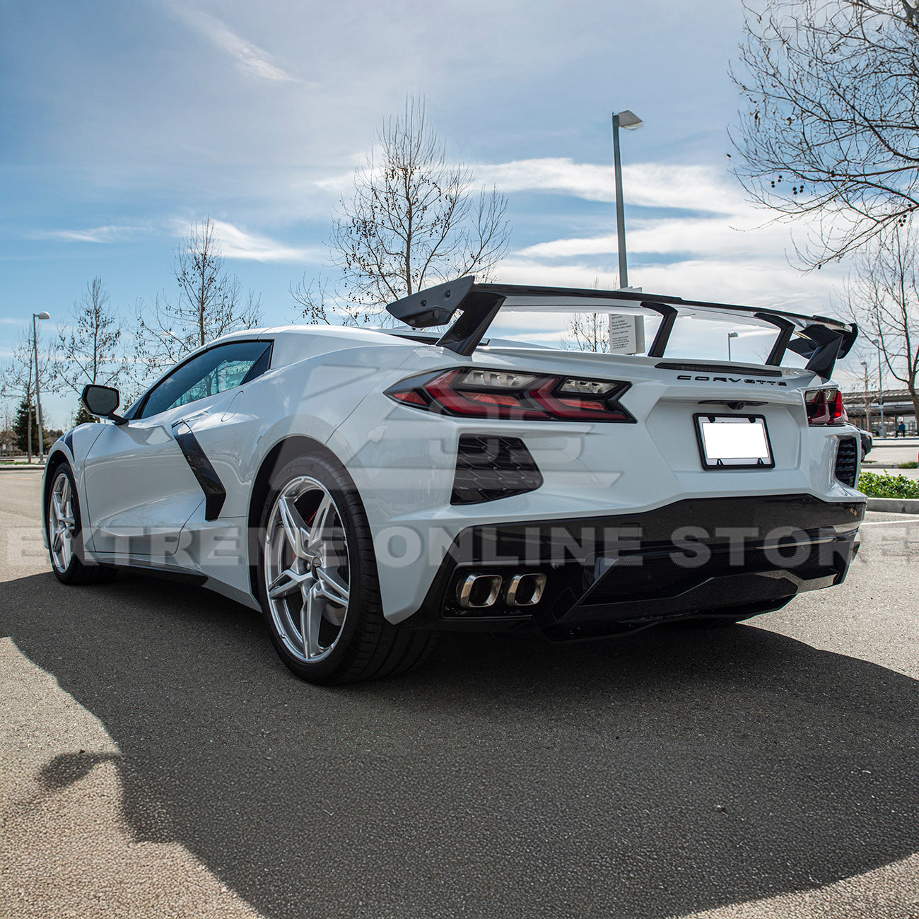 2020-Up Chevrolet Corvette C8 Rear Trunk Spoiler High Wing – Extreme ...