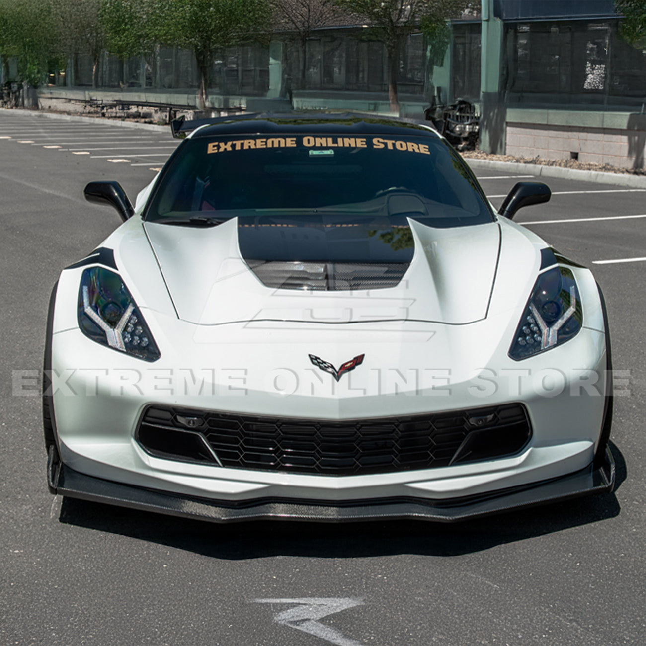 Corvette C7 Stage 2.5 ZR1 Conversion Extended Front Splitter